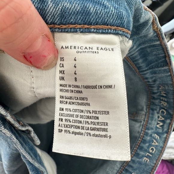 American Eagle Outfitters Light Blue Jean Shorts - Picture 2 of 3